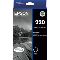 Epson 220 Std Capacity DURABrite Ultra Black ink