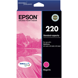 Epson 220 Std Capacity DURABrite Ultra Magenta ink