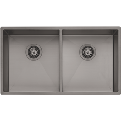 Oliveri Spectra Double Bowl Gunmetal Sink