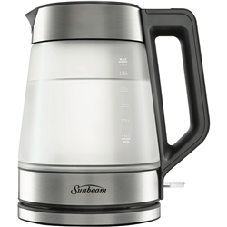 Sunbeam 1.7 Litre Morning Frost Glass Kettle