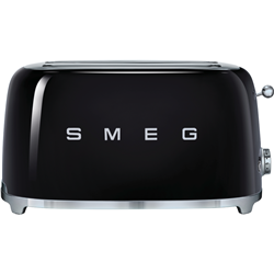 Smeg 50's Style Longslot 4 Slice Toaster Black