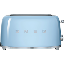 Smeg 50's Style Longslot 4 Slice Toaster Pastel Blue