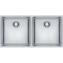 Franke Maris Double Bowl 3 Way Install Stainless Steel Sink HOF WWK FASTFIX BOXED