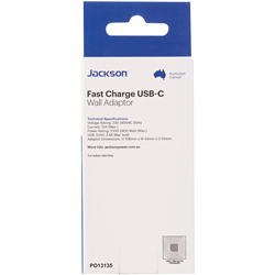 Jackson Dual USB-A & USB-C AC Charger