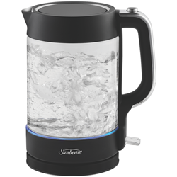 Sunbeam Glass Kettle Dark Canyon Black