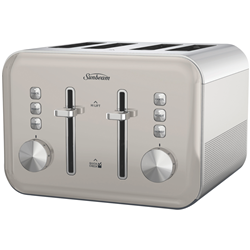 Sunbeam Simply Shine Toaster -  Cream 4 Slice