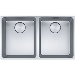 Franke Mythos Double Bowl Bare S/S Sink Undermount
