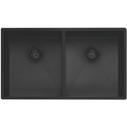 Oliveri Spectra Double Bowl Sink Black
