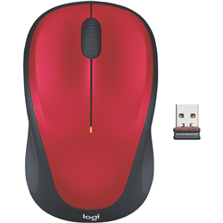 Logitech M235 Wireless Mouse (Red)