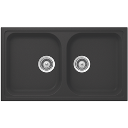 Hafele Quartz Sink G2 Double Bowl Onyx