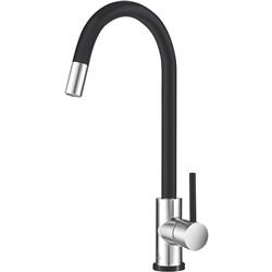Hafele Mixer Tap Two Tone Black and Stainless Steel
