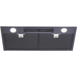 Schweigen 60cm Black undermount rangehood 900m3/hr