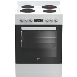 Beko 60cm Electric Upright Cooker White