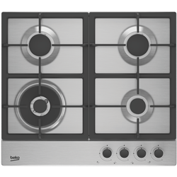 Beko 60cm 4 Burner Stainless Steel Gas Cooktop