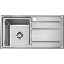Hafele Squareline Plus Single Bowl Sink with Right Hand Drainer