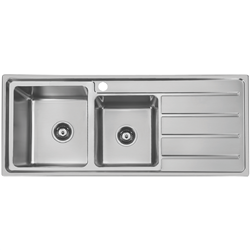 Hafele Squareline Plus 1 & 3/4 Bowl With Right Hand Drainer