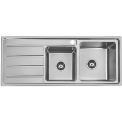 Hafele Squareline Plus 1 & 3/4 Sink with Left Hand Drainer