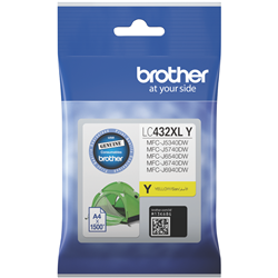 Brother LC432XLY Yellow Ink Cartridge