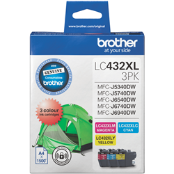 Brother LC432XLPK3 Colour Value Pack - Cyan Magenta Yellow