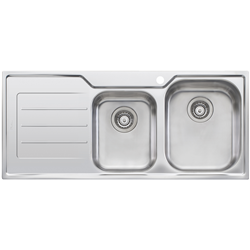 Oliveri Flinders 1 & 3/4 Bowl Sink with Left Hand Drainer