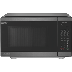 Sharp 26L 900W Flatbed Inverter Microwave Black Stainless Steel