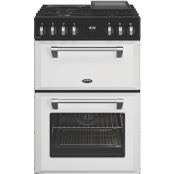 Belling 60cm Mini Richmond Dual Fuel Upright Cooker White