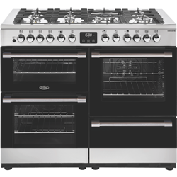 Belling 110cm Dual Fuel Upright Cooker Stainless Steel