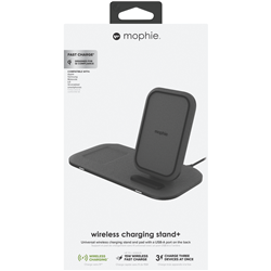 Mophie 15W Wireless Charging Stand+  includes Apple & Samsung watch adapters