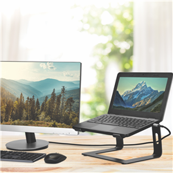 Bonelk Elevate Stance Aluminium Riser Laptop Stand (Black)