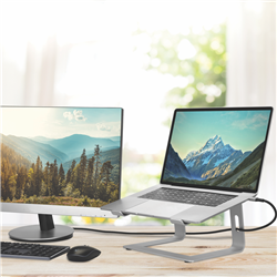 Bonelk Elevate Stance Aluminium Riser Laptop Stand (Silver)