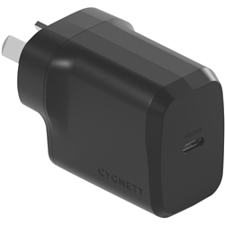 Cygnett Powerplus 25W USB-C Wall Charger Black