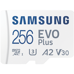 Samsung 256GB Micro SDXC EVO Plus Gen2 Memory Card