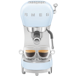 Smeg 50's Style Espresso Coffee Machine Pastel Blue