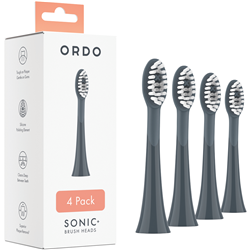 Ordo Sonic Brush Heads 4Pk Charcoal Grey/Stone