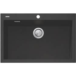 Oliveri Black Mega Bowl Topmount Sink