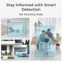 Reolink 2K+ Battery Camera Security Kit x 4 with Hub 64GB